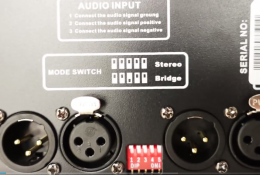 拨码式纯后级功放机 设置及详细接口说明 鲁班调音